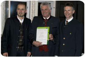 Zertifikatsverleihung Helmut Mair